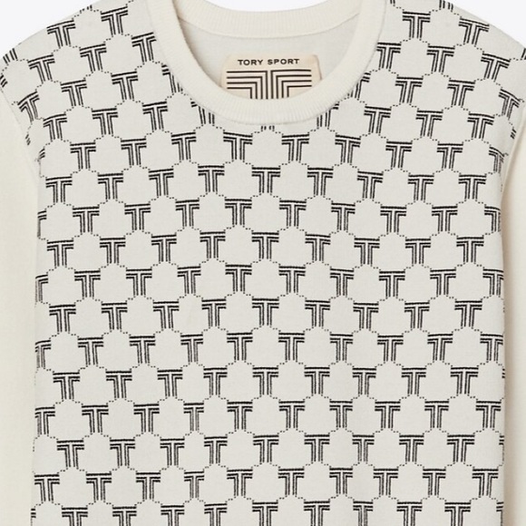 TORY BURCH NET-T JACQUARD SWEATER - Picture 5 of 6